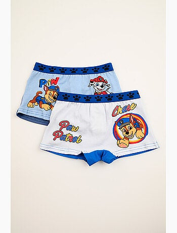 Lote 2 boxers paw patrol multicolor menino | licença oficial