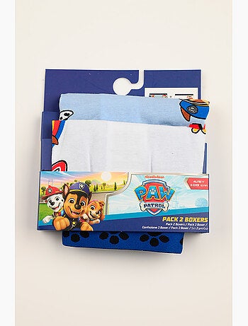 Lote 2 boxers paw patrol multicolor menino | licença oficial