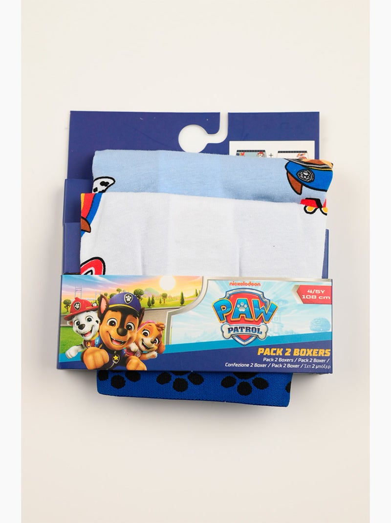 Lote 2 boxers paw patrol multicolor menino | licença oficial Azul Branco Azul - Kiabi