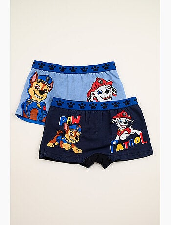 Lote 2 boxers paw patrol multicolor menino | licença oficial