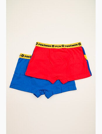 Lote 2 boxers pokémon multicolor menino | licença oficial