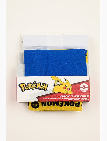 Lote 2 boxers pokémon multicolor menino | licença oficial