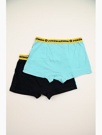 Lote 2 boxers pokémon multicolor menino | licença oficial