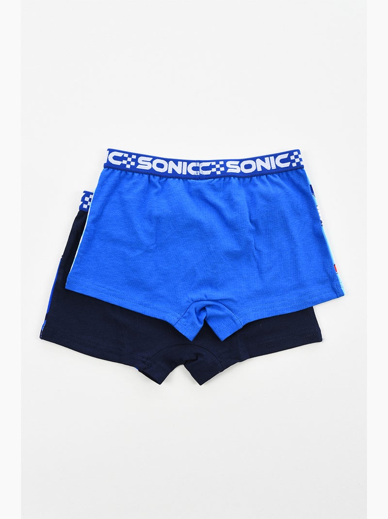 Lote 2 boxers sonic azul menino | licença oficial Azul - Kiabi