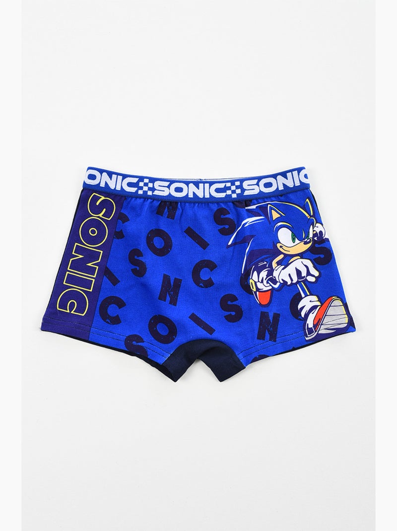 Lote 2 boxers sonic azul menino | licença oficial Azul - Kiabi