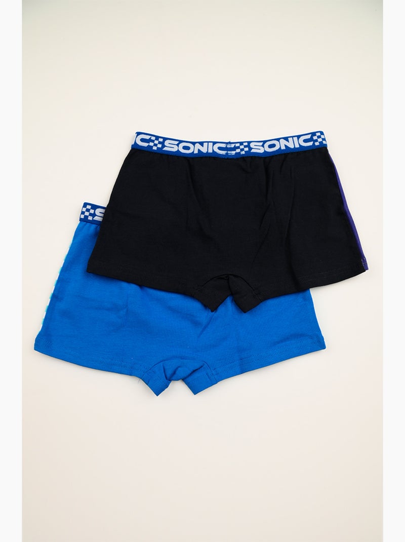 Lote 2 boxers sonic azul menino | licença oficial Azul - Kiabi