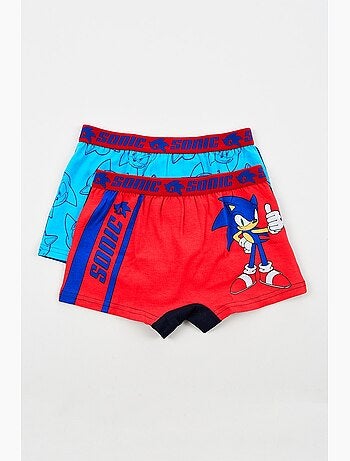 Lote 2 boxers sonic menino | licença oficial
