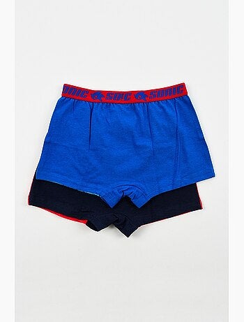 Lote 2 boxers sonic menino | licença oficial