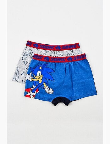 Lote 2 boxers sonic menino | licença oficial