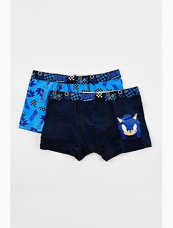 Lote 2 boxers sonic menino | licença oficial