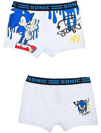 Lote 2 boxers sonic menino | licença oficial