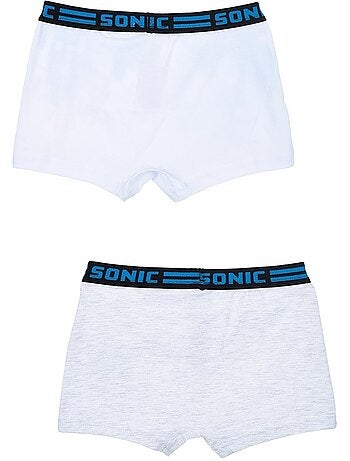 Lote 2 boxers sonic menino | licença oficial