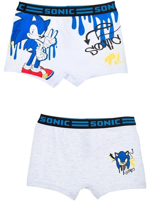 Lote 2 boxers sonic menino | licença oficial - Kiabi Lote 2 boxers sonic menino | licença oficial - Kiabi