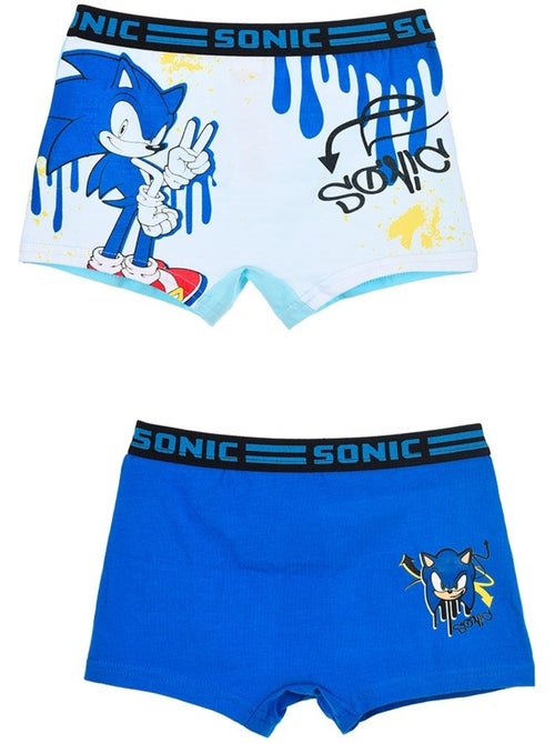 Lote 2 boxers sonic menino | licença oficial - Kiabi Lote 2 boxers sonic menino | licença oficial - Kiabi