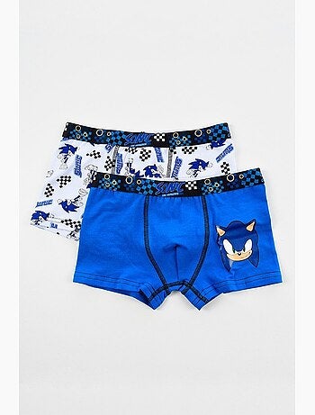 Lote 2 boxers sonic menino | licença oficial