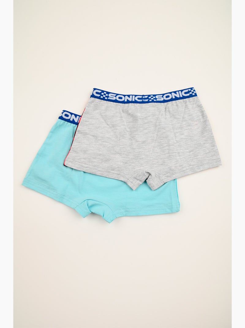 Lote 2 boxers sonic multicolor menino | licença oficial Vermelho - Kiabi