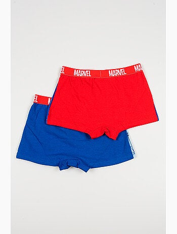 Lote 2 boxers spider-man azul menino | licença oficial