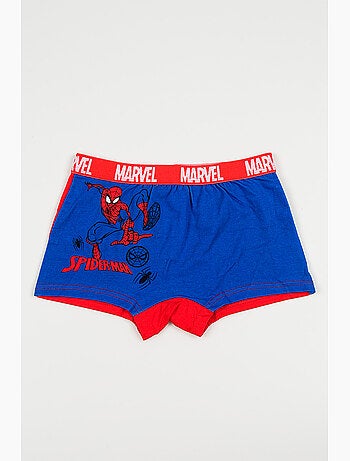 Lote 2 boxers spider-man azul menino | licença oficial