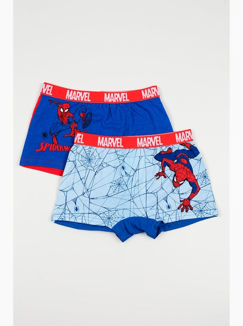 Lote 2 boxers spider-man azul menino | licença oficial - Kiabi Lote 2 boxers spider-man azul menino | licença oficial - Kiabi