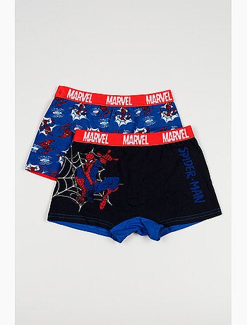 Lote 2 boxers spider-man multicolor menino | licença oficial