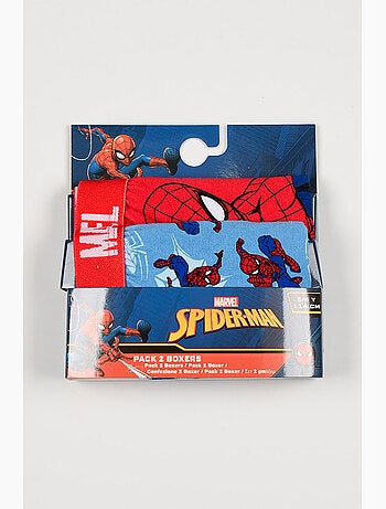 Lote 2 boxers spider-man multicolor menino | licença oficial