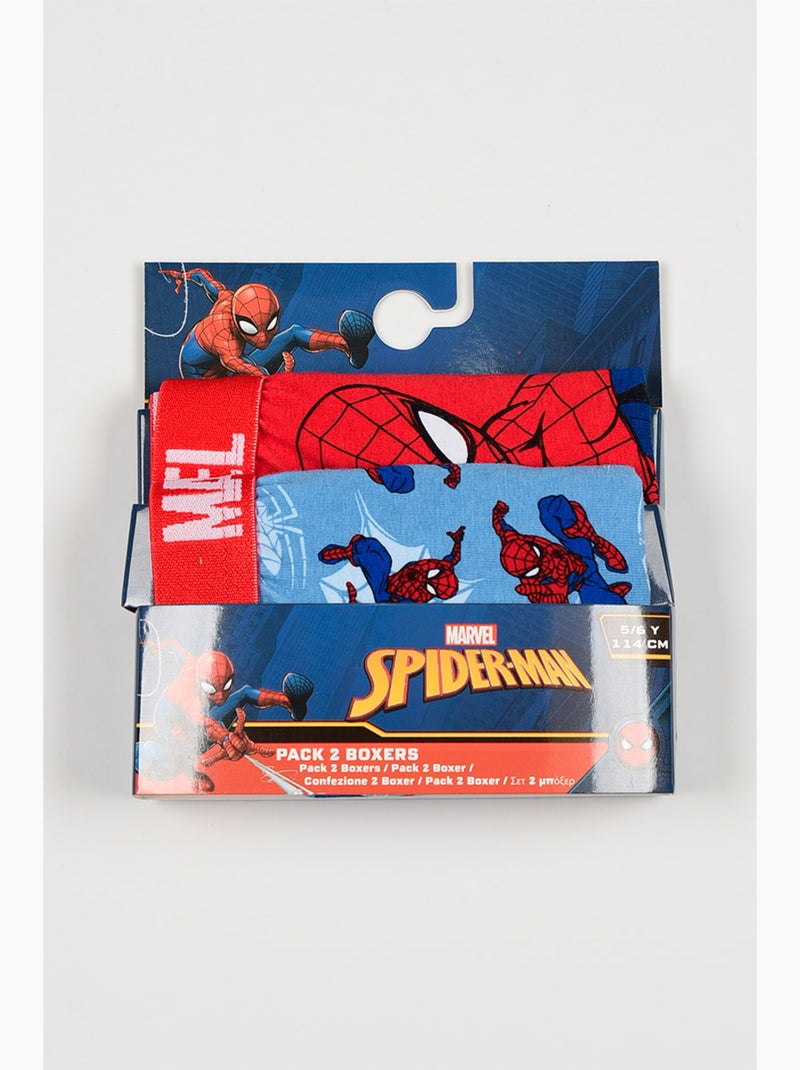 Lote 2 boxers spider-man multicolor menino | licença oficial Vermelho - Kiabi
