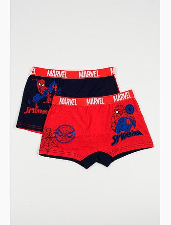 Lote 2 boxers spider-man multicolor menino | licença oficial