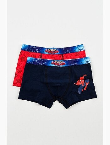 Lote 2 boxers spiderman menino | licença oficial