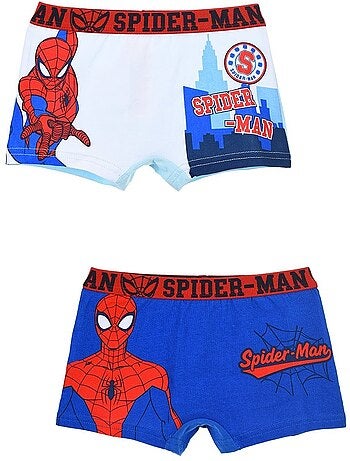 Lote 2 boxers spiderman menino | licença oficial