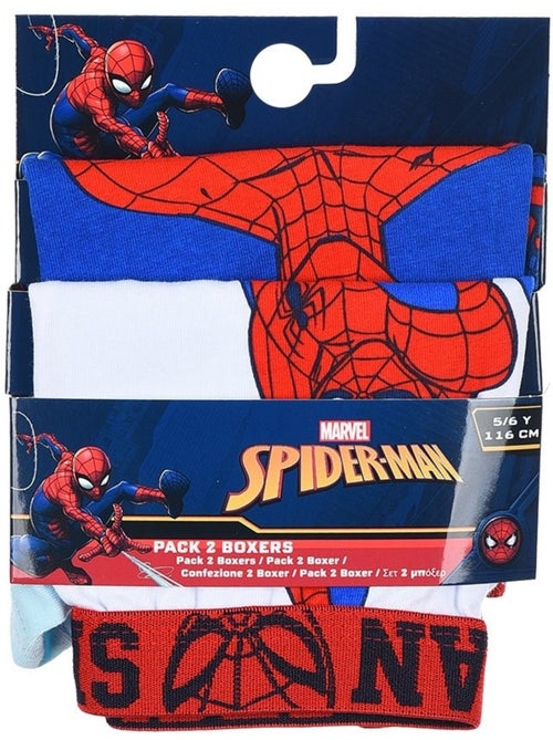 Lote 2 boxers spiderman menino | licença oficial - Kiabi Lote 2 boxers spiderman menino | licença oficial - Kiabi