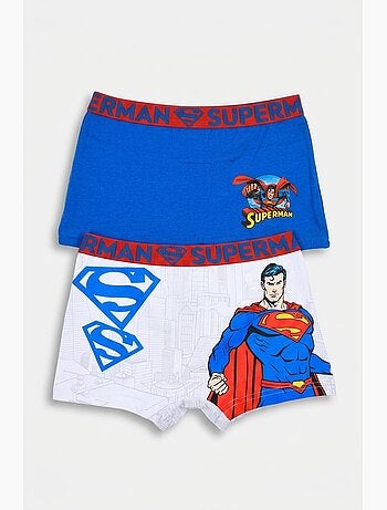 Lote 2 boxers superman menino | licença oficial