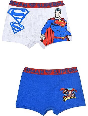 Lote 2 boxers superman menino | licença oficial