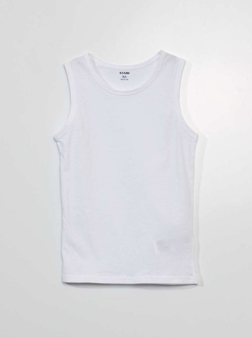 Lote 3 camisolas interiores em algodão - Kiabi