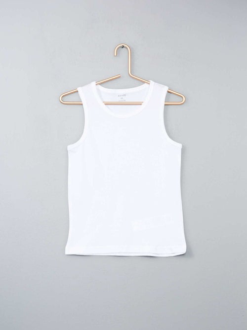 Lote 3 camisolas interiores em algodão - Kiabi