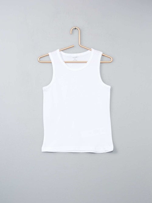 Lote 3 camisolas interiores em algodão - Kiabi