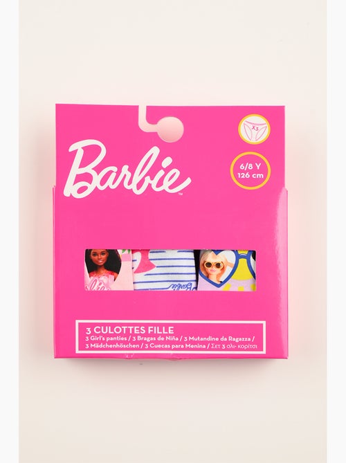 Lote 3 cuecas barbie multicolor menina | licença oficial - Kiabi