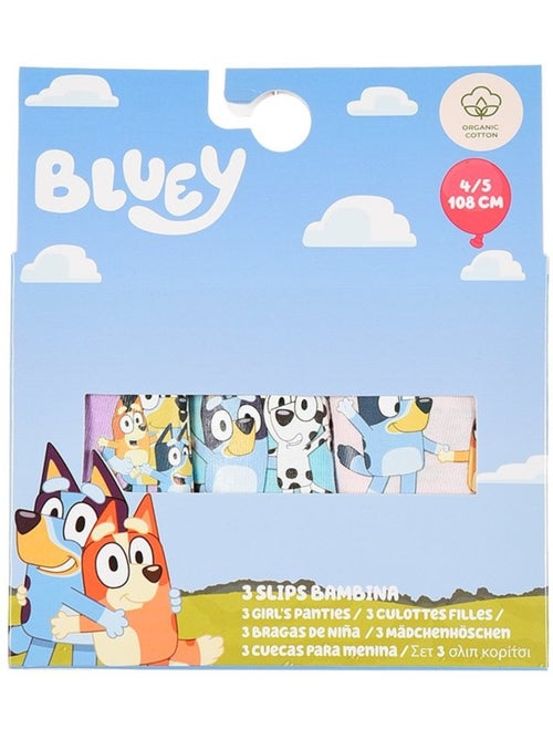 Lote 3 cuecas bluey menina | licença oficial - Kiabi