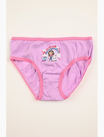 Lote 3 cuecas gabby's dollhouse multicolor menina | licença oficial