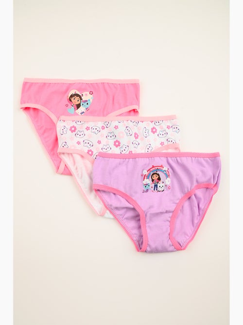 Lote 3 cuecas gabby's dollhouse multicolor menina | licença oficial - Kiabi