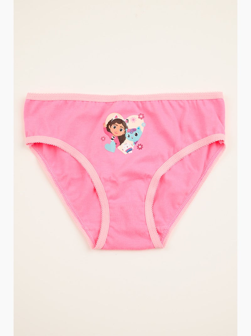 Lote 3 cuecas gabby's dollhouse multicolor menina | licença oficial Branco Rosa Branco - Kiabi