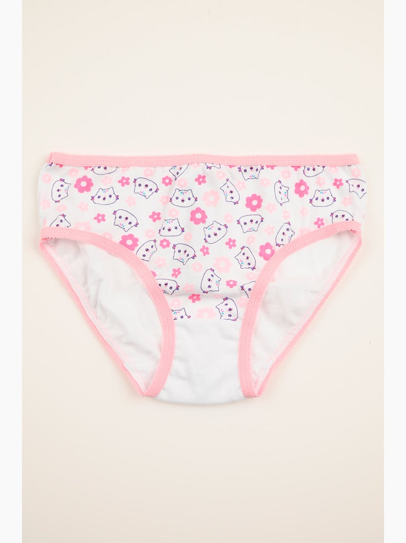 Lote 3 cuecas gabby's dollhouse multicolor menina | licença oficial Branco Rosa Branco - Kiabi