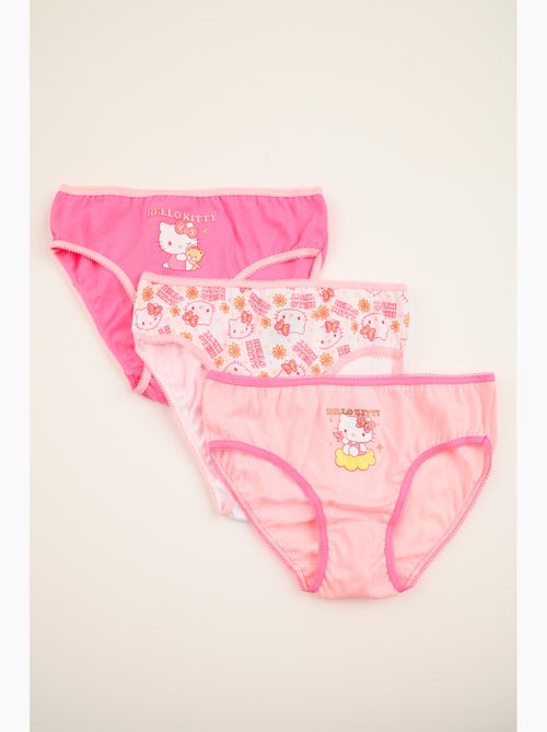 Lote 3 cuecas hello kitty multicolor menina | licença oficial - Kiabi