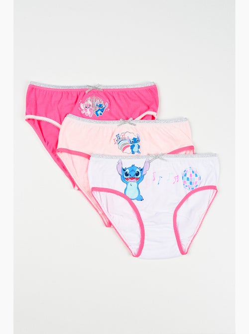 Lote 3 cuecas lilo & stitch multicolor menina | licença oficial - Kiabi