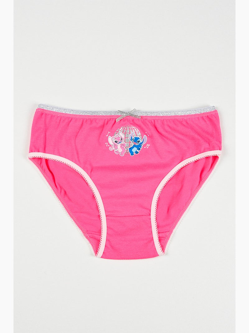 Lote 3 cuecas lilo & stitch multicolor menina | licença oficial Branco Rosa Branco - Kiabi
