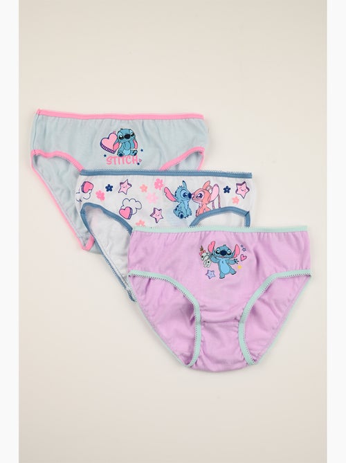 Lote 3 cuecas lilo & stitch multicolor menina | licença oficial - Kiabi Lote 3 cuecas lilo & stitch multicolor menina | licença oficial - Kiabi