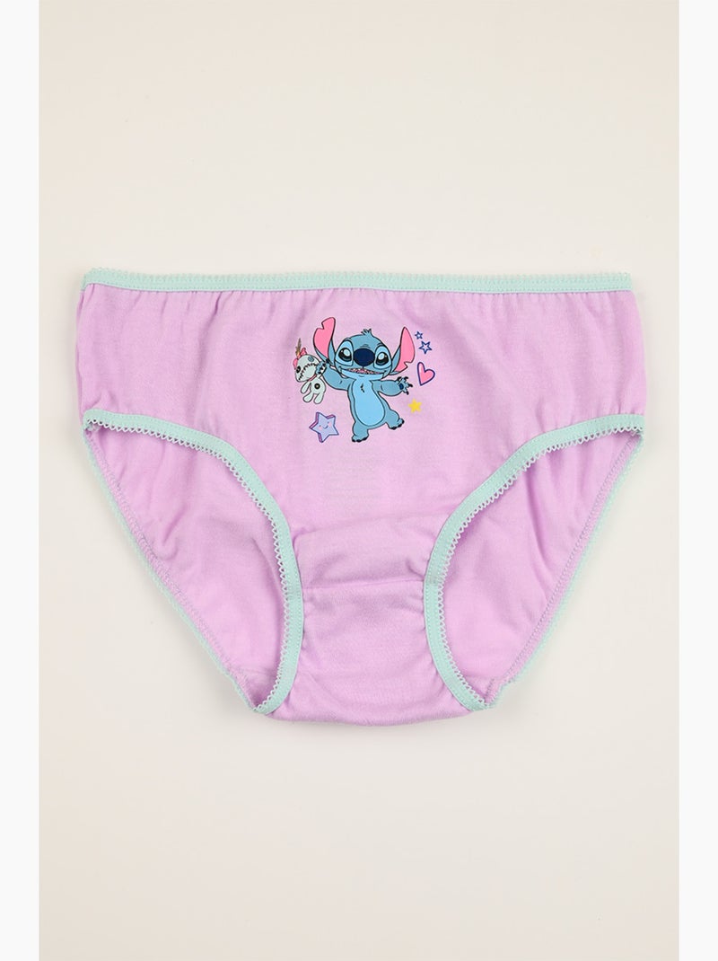 Lote 3 cuecas lilo & stitch multicolor menina | licença oficial Branco Violeta claro Azul - Kiabi
