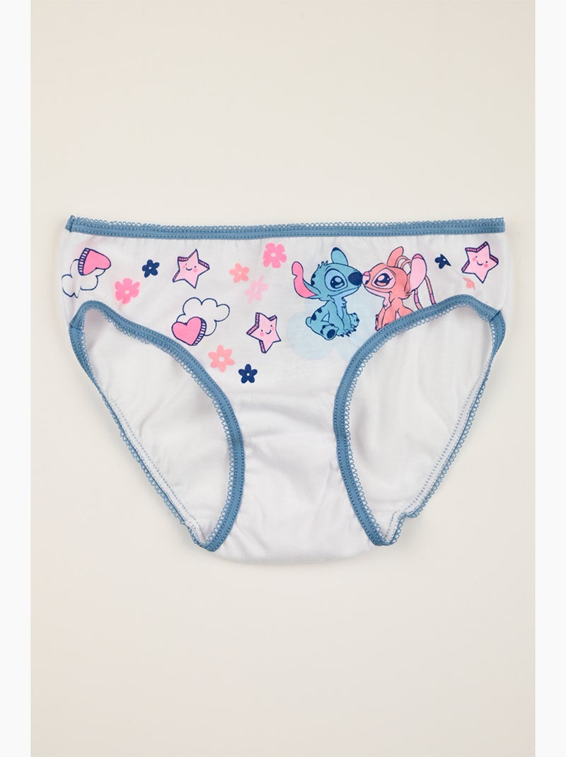 Lote 3 cuecas lilo & stitch multicolor menina | licença oficial Branco Violeta claro Azul - Kiabi