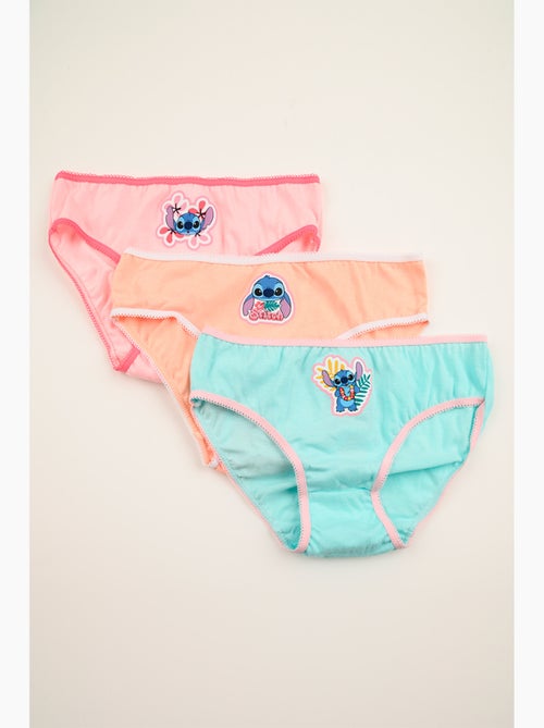 Lote 3 cuecas lilo & stitch multicolor menina | licença oficial - Kiabi