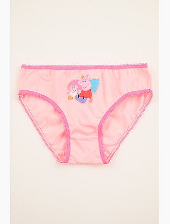 Lote 3 cuecas peppa pig multicolor menina | licença oficial