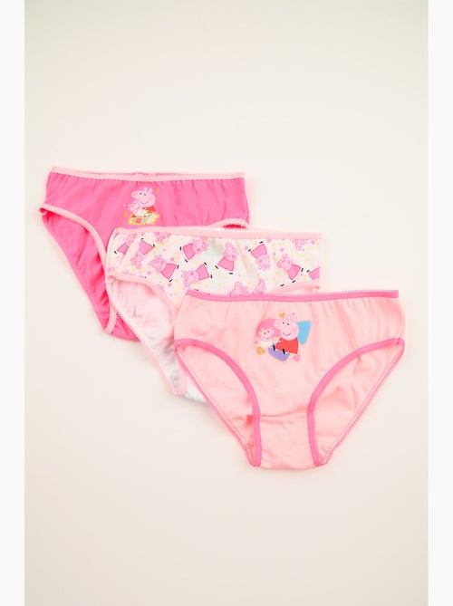 Lote 3 cuecas peppa pig multicolor menina | licença oficial - Kiabi